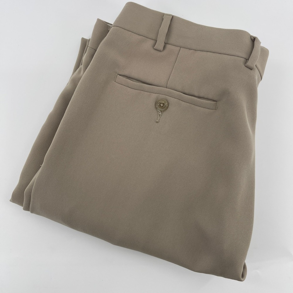 Lauren‎ Ralph Lauren Men Pleated Dress Pants Tan Polyester Size 36W x 32L